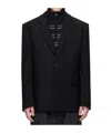 Juunj Single-breasted Long-sleeved Blazer In Black