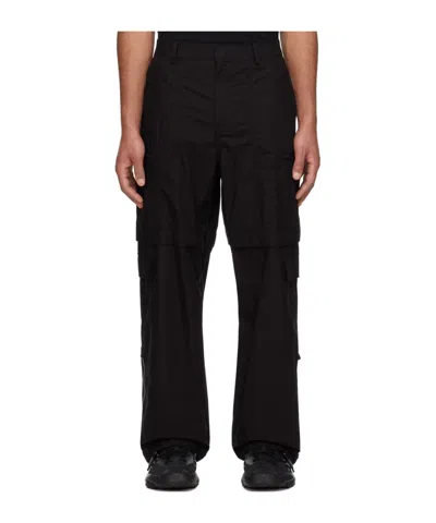 Juunj Slit Trouser Casual Pants In Black