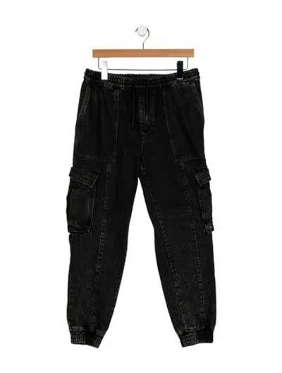 Pre-owned Juunj Straight-leg Jeans In Black