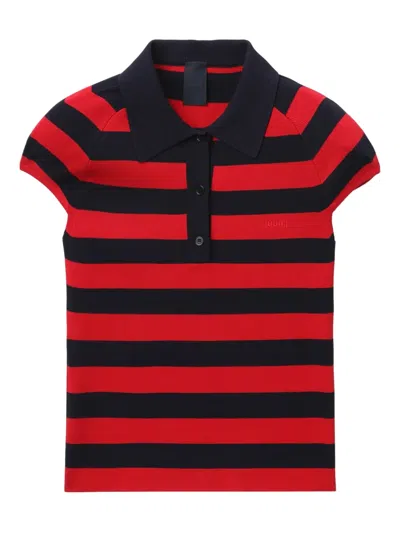 Juunj Striped Polo Shirt In Red