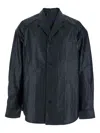 Juunj Coated Cotton Tailored Collar Shirts In Blue