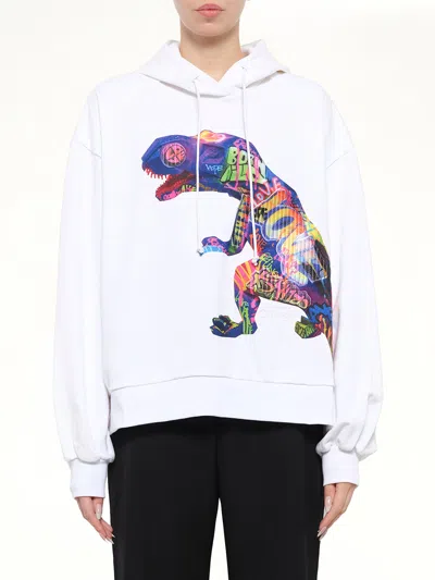 Juunj T-rex Hoodie In White