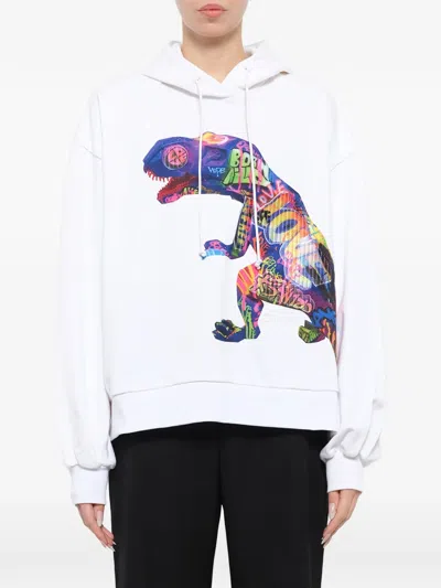 Juunj T-rex Hoodie In White