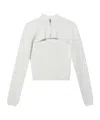 Juunj Turtleneck Zip-up Sweater In White