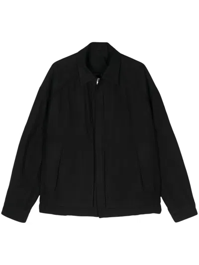 Juunj Twill-weave Jacket In Black