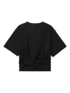 Juunj Ribbed Round-neck Sweater In Black