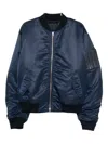 Juunj Two-way Zip-up Ma-1 Jacket In Blue