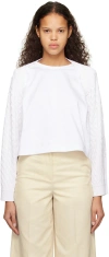 Juunj Ribbed Long-sleeve Sweater In 1 White
