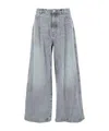 Juunj Pleated Five-pocket Jeans In Gray