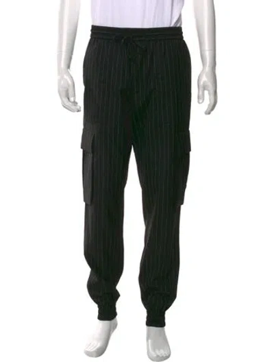 Pre-owned Juunj Wool Joggers In Black