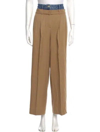 Pre-owned Juunj Wool Wide Leg Pants In Neutral