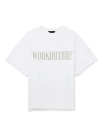 Juunj Workcouture Short-sleeve T-shirt In White