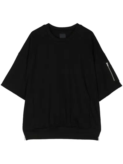 Juunj Zip-pocket T-shirt In Black