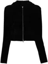 Juunj Zip Up Hoodie In Black