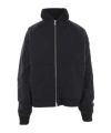 Juunj Shearling-trim Bomber Jacket In Black