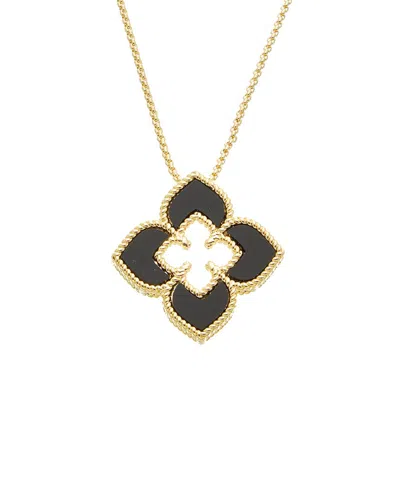 Juvell 18k Black Onyx Necklace