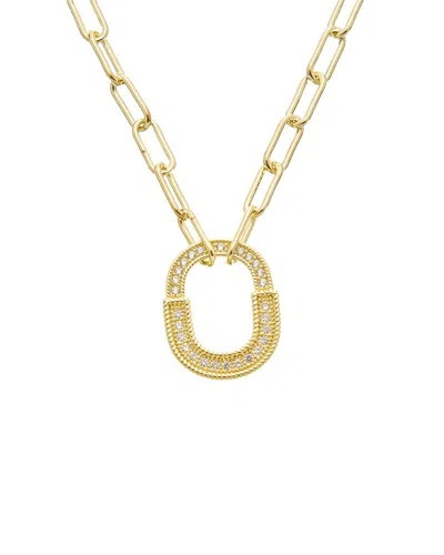 Juvell 18k Cz Necklace In Gold