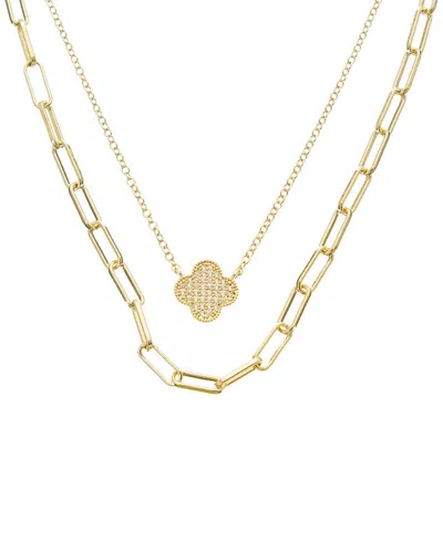 Juvell 18k Cz Necklace In Gold