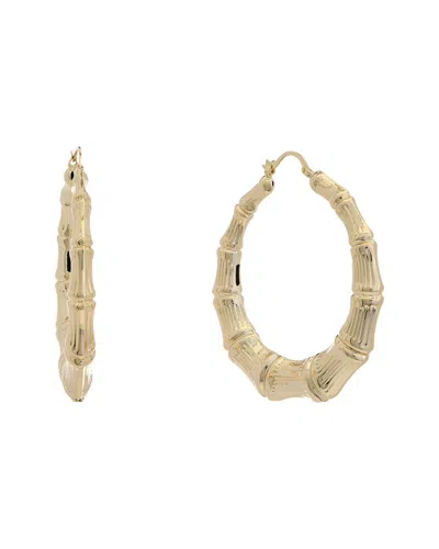 JUVELL JUVELL 18K PLATED BAMBOO HOOPS
