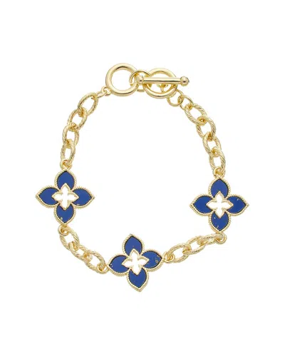 Juvell 18k Plated Blue Lapas Toggle Bracelet