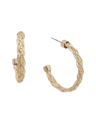Juvell 18k Plated Braided Hoops In Gold