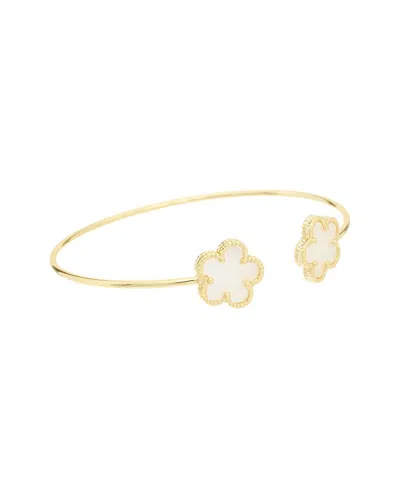 Juvell 18k Plated Clover Bracelet In Gold