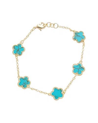 Juvell 18k Plated Clover Bracelet In Multi