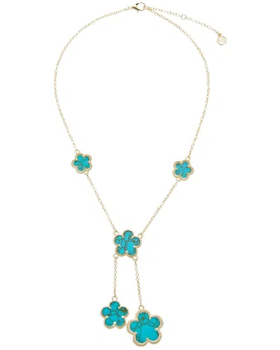 Juvell 18k Plated Clover Necklace