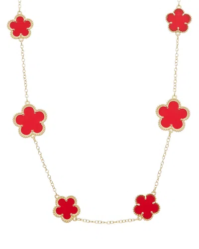 Juvell 18k Plated Clover Necklace