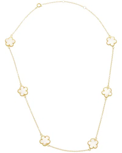 Juvell 18k Plated Clover Necklace In Green