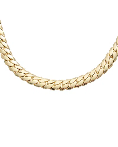 Juvell 18k Plated Cuban Link Necklace In Gold