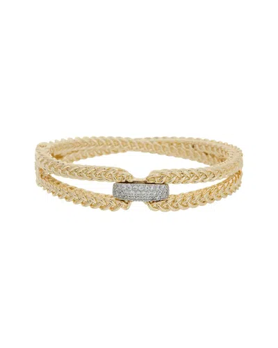 Juvell 18k Plated Cz Bangle Bracelet