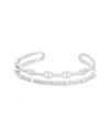 Juvell 18k Plated Cz Bangle Bracelet