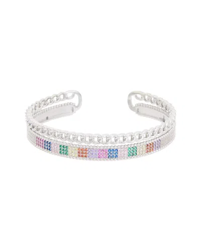 Juvell 18k Plated Cz Bangle Bracelet