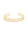 Juvell 18k Plated Cz Bangle Bracelet