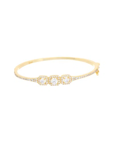 Juvell 18k Plated Cz Bangle Bracelet