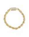 Juvell 18k Plated Cz Bangle Bracelet