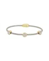 Juvell 18k Plated Cz Bangle Bracelet