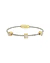 Juvell 18k Plated Cz Bangle Bracelet