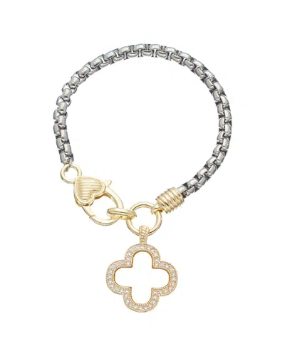 Juvell 18k Plated Cz Bangle Bracelet