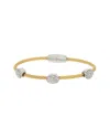Juvell 18k Plated Cz Bangle Bracelet