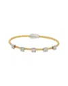 Juvell 18k Plated Cz Bangle Bracelet