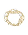Juvell 18k Plated Cz Bangle Bracelet