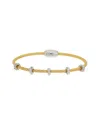 Juvell 18k Plated Cz Bangle Bracelet