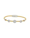 Juvell 18k Plated Cz Bangle Bracelet