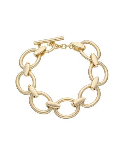 Juvell 18k Plated Cz Bangle Bracelet In Gold