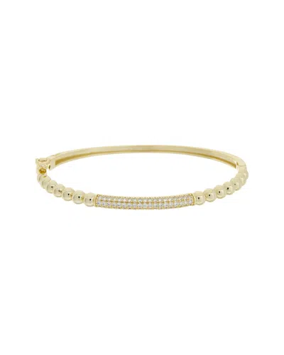 Juvell 18k Plated Cz Bangle Bracelet In Gold