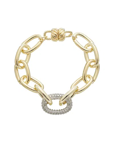 Juvell 18k Plated Cz Bracelet In Gold