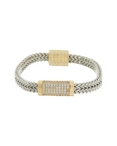 Juvell 18k Plated Cz Bracelet In Brown