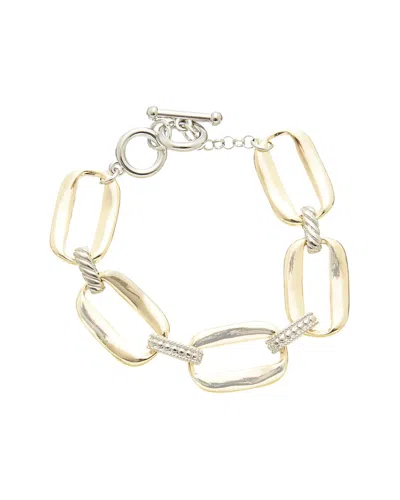 Juvell 18k Plated Cz Bracelet In Gold
